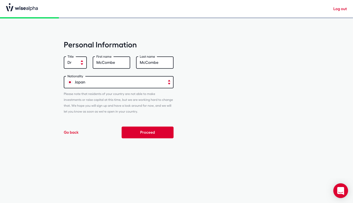 Create account